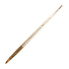Nail Brush for Gel Technique ASN-GB Oval Synthetic Hair Gold
